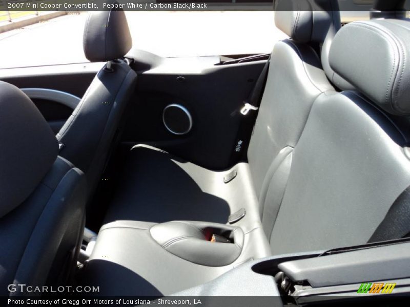 Pepper White / Carbon Black/Black 2007 Mini Cooper Convertible