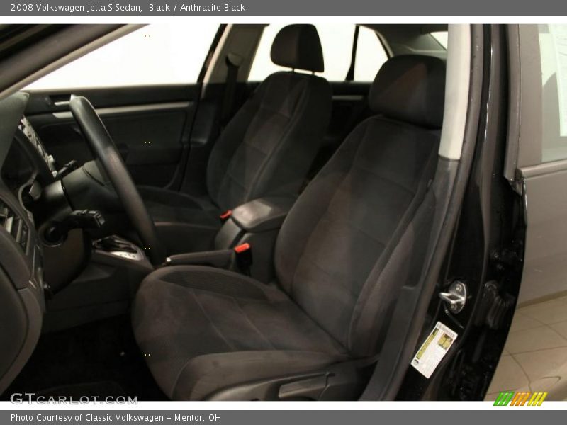 Black / Anthracite Black 2008 Volkswagen Jetta S Sedan