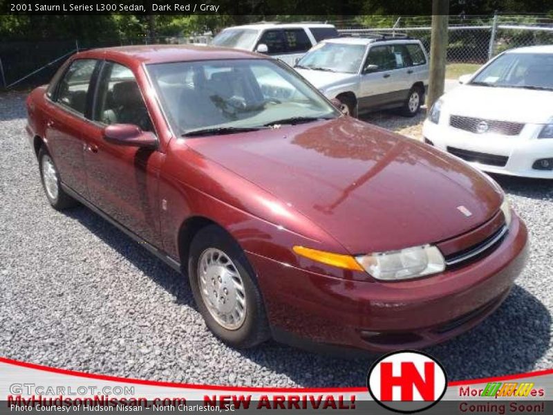 Dark Red / Gray 2001 Saturn L Series L300 Sedan