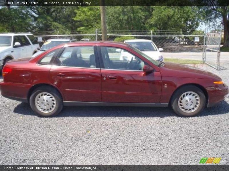 Dark Red / Gray 2001 Saturn L Series L300 Sedan