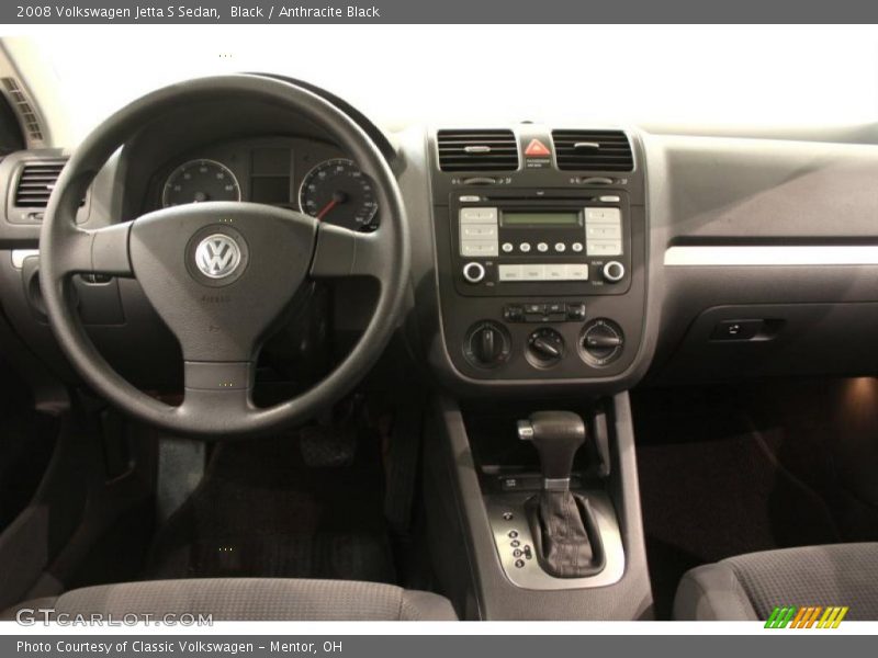 Black / Anthracite Black 2008 Volkswagen Jetta S Sedan
