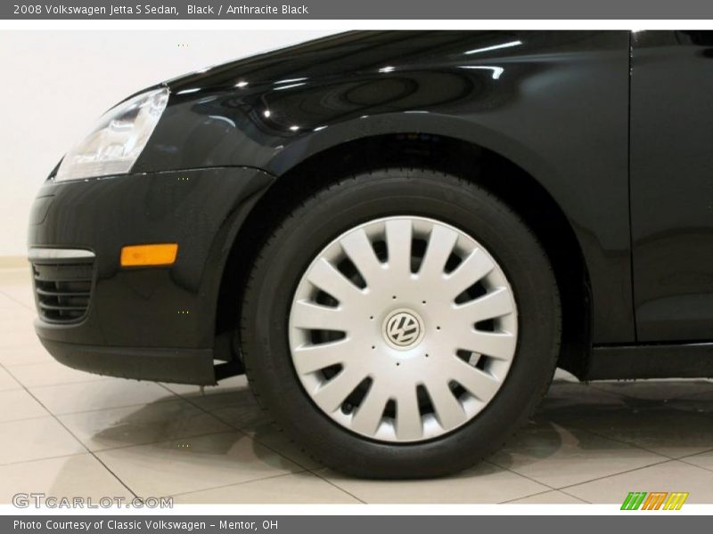 Black / Anthracite Black 2008 Volkswagen Jetta S Sedan