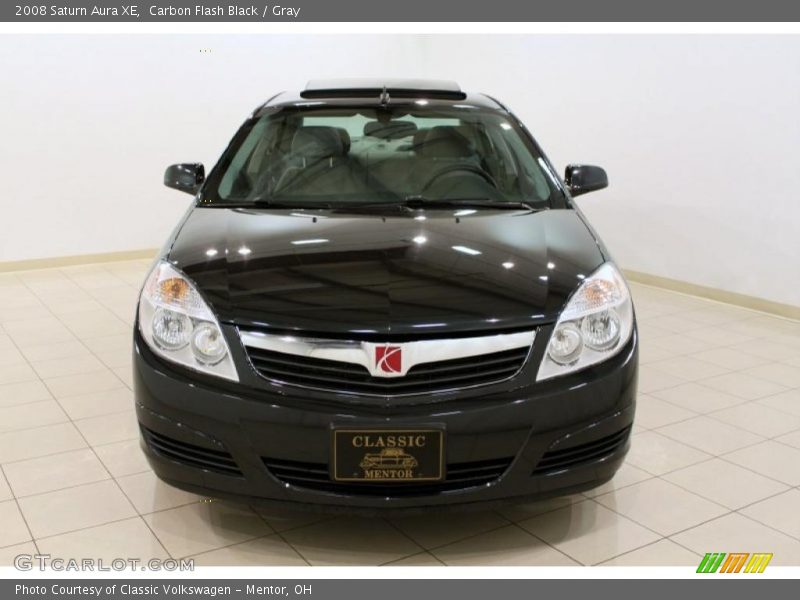 Carbon Flash Black / Gray 2008 Saturn Aura XE
