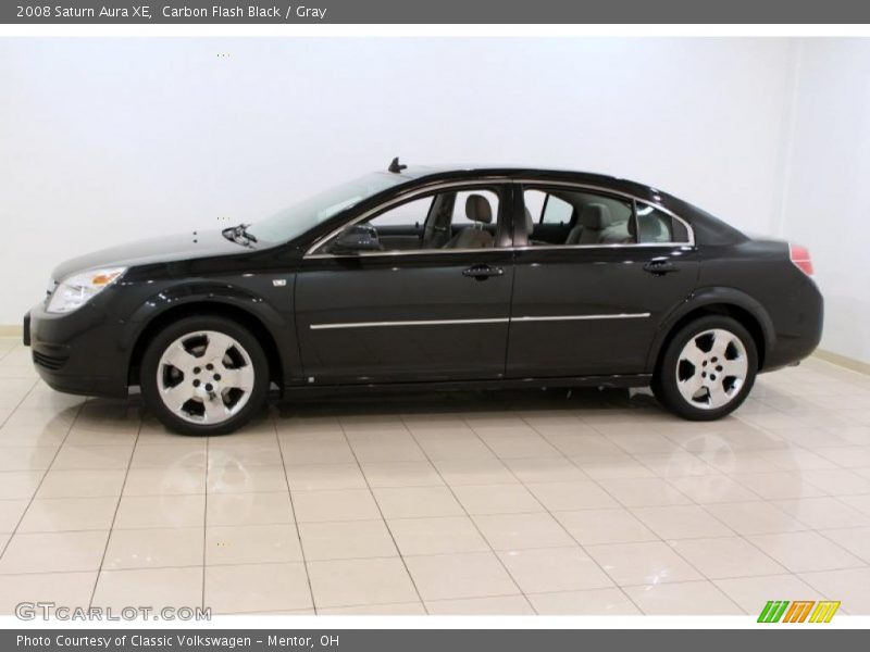 Carbon Flash Black / Gray 2008 Saturn Aura XE