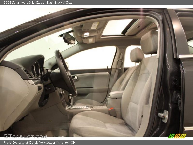 Carbon Flash Black / Gray 2008 Saturn Aura XE
