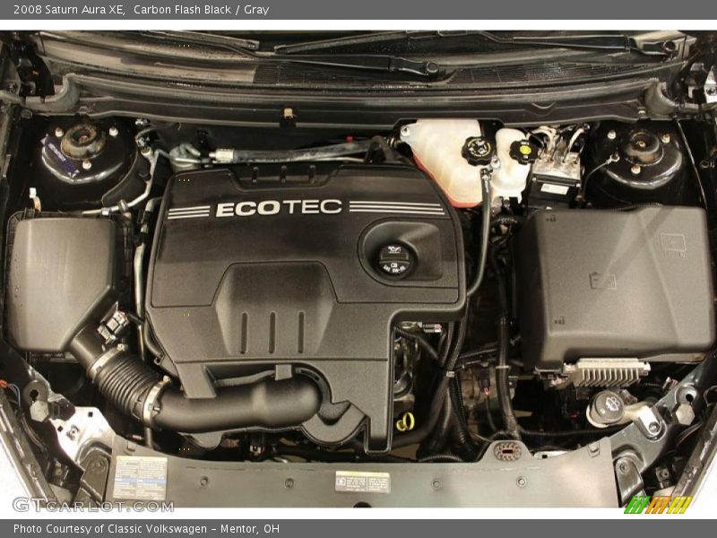 Carbon Flash Black / Gray 2008 Saturn Aura XE