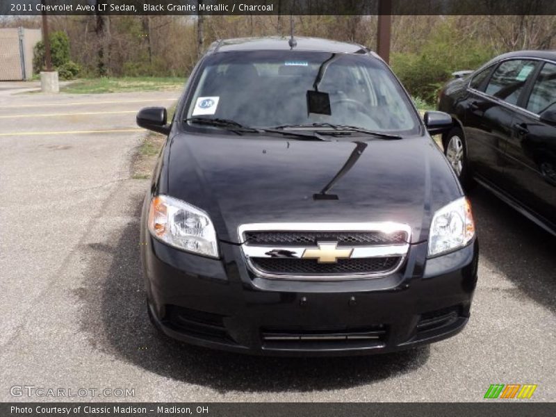 Black Granite Metallic / Charcoal 2011 Chevrolet Aveo LT Sedan