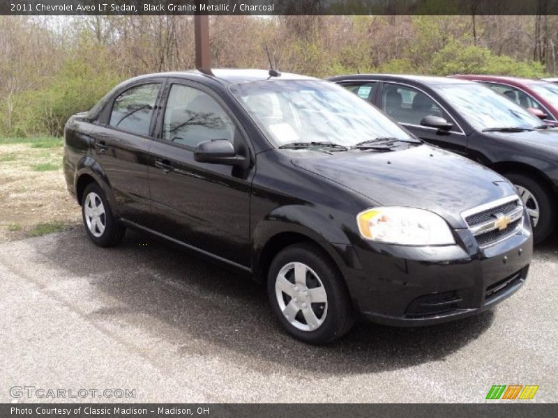 Black Granite Metallic / Charcoal 2011 Chevrolet Aveo LT Sedan