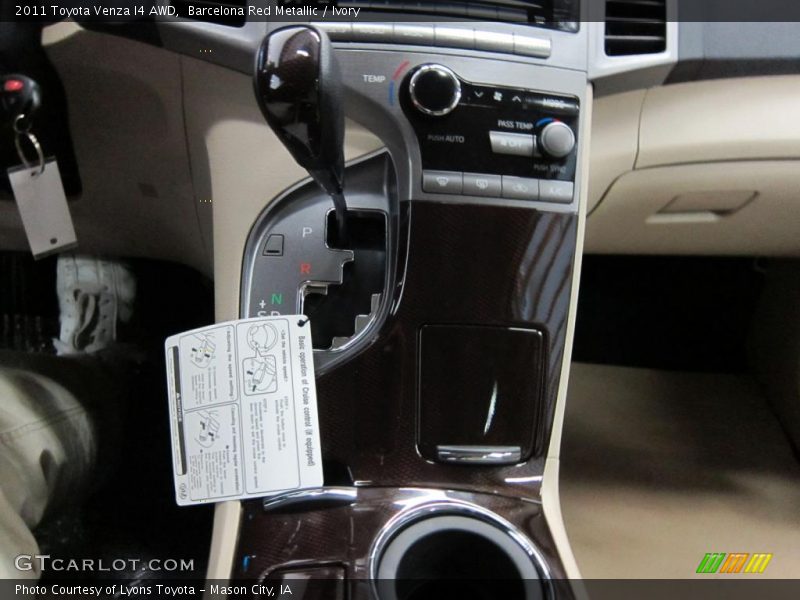 Barcelona Red Metallic / Ivory 2011 Toyota Venza I4 AWD
