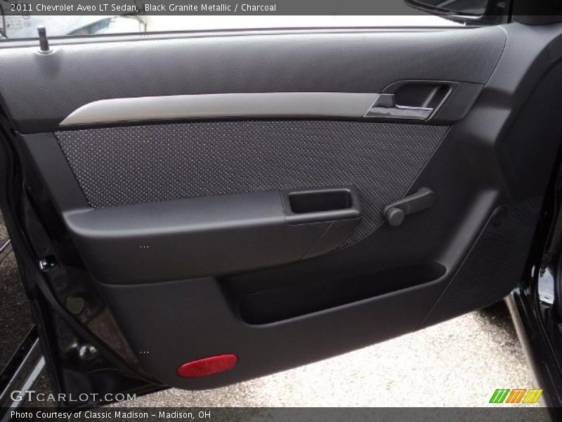 Black Granite Metallic / Charcoal 2011 Chevrolet Aveo LT Sedan