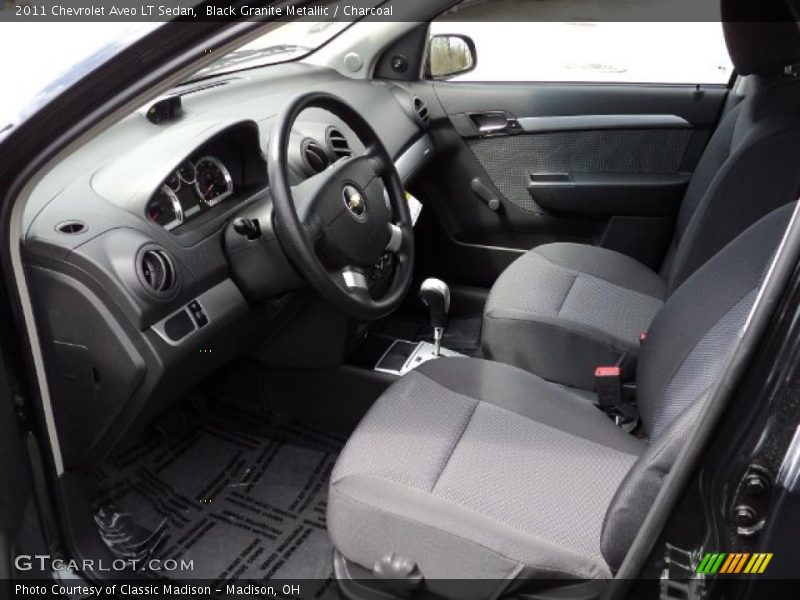 Black Granite Metallic / Charcoal 2011 Chevrolet Aveo LT Sedan