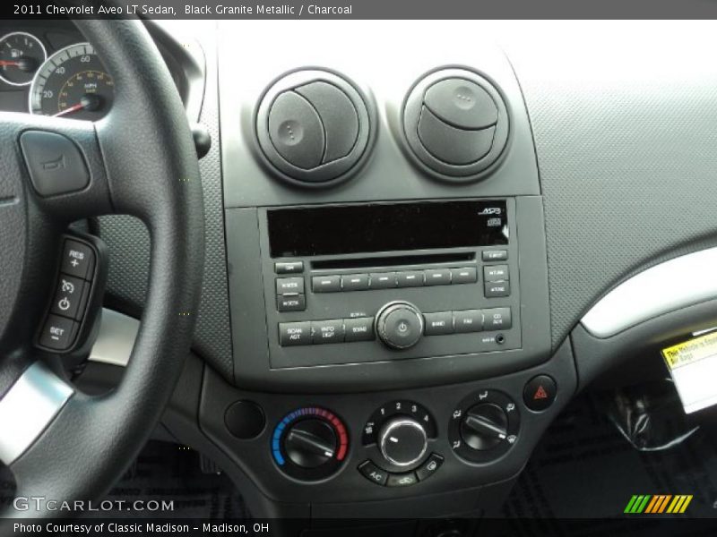 Black Granite Metallic / Charcoal 2011 Chevrolet Aveo LT Sedan