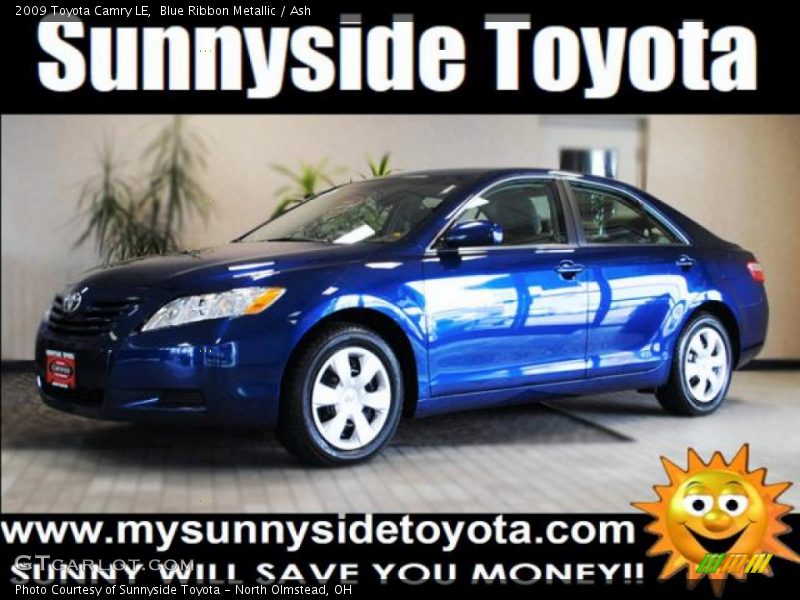 Blue Ribbon Metallic / Ash 2009 Toyota Camry LE