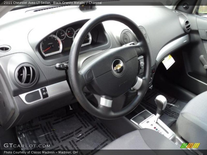 Black Granite Metallic / Charcoal 2011 Chevrolet Aveo LT Sedan