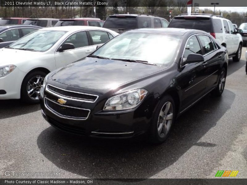 Black Granite Metallic / Ebony 2011 Chevrolet Malibu LT