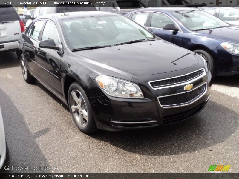 Black Granite Metallic / Ebony 2011 Chevrolet Malibu LT