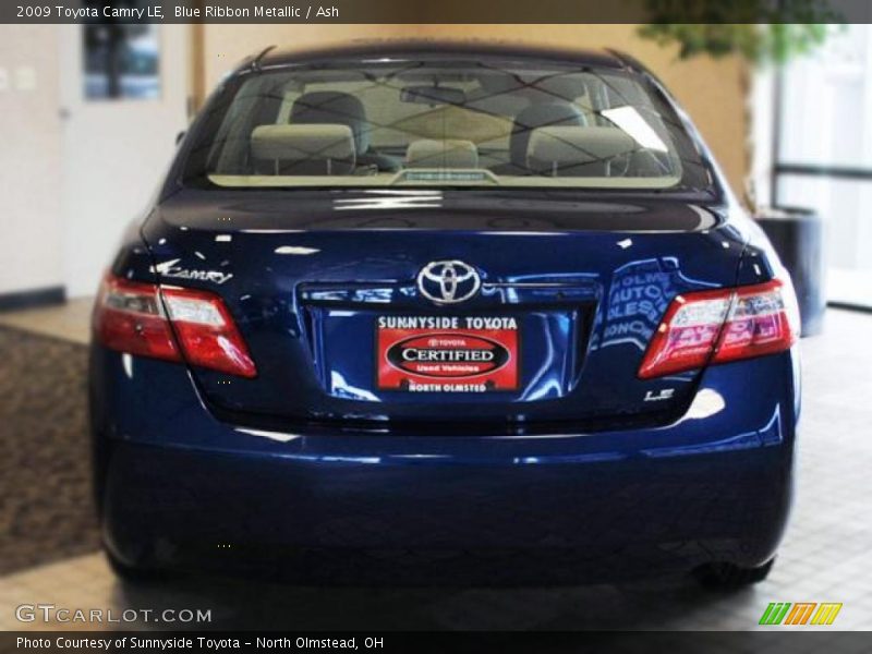 Blue Ribbon Metallic / Ash 2009 Toyota Camry LE