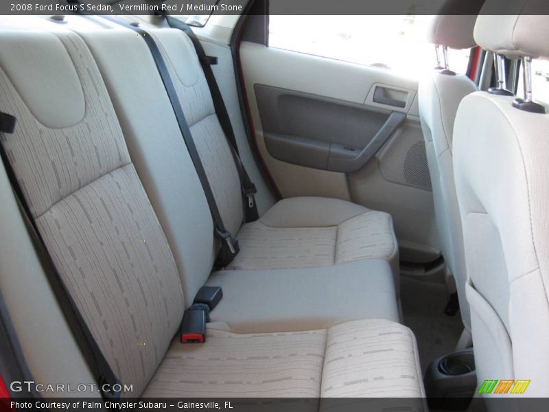 Vermillion Red / Medium Stone 2008 Ford Focus S Sedan