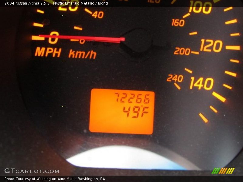 Mystic Emerald Metallic / Blond 2004 Nissan Altima 2.5 S