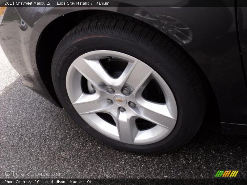 Taupe Gray Metallic / Titanium 2011 Chevrolet Malibu LS