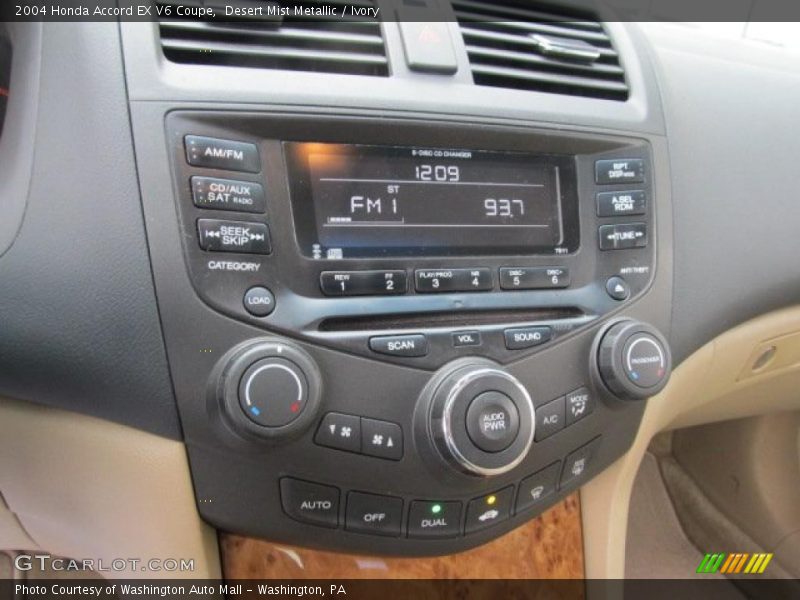 Controls of 2004 Accord EX V6 Coupe