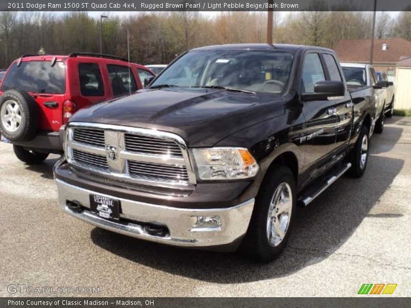 Rugged Brown Pearl / Light Pebble Beige/Bark Brown 2011 Dodge Ram 1500 ST Quad Cab 4x4