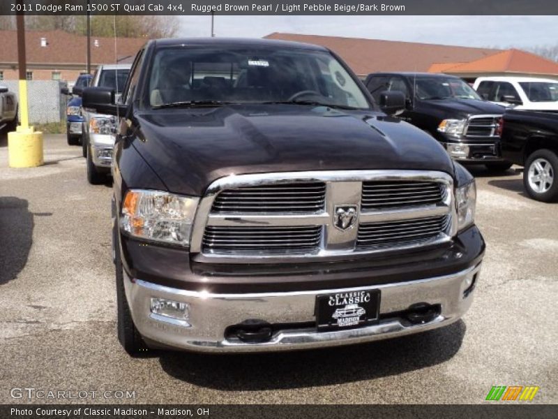 Rugged Brown Pearl / Light Pebble Beige/Bark Brown 2011 Dodge Ram 1500 ST Quad Cab 4x4