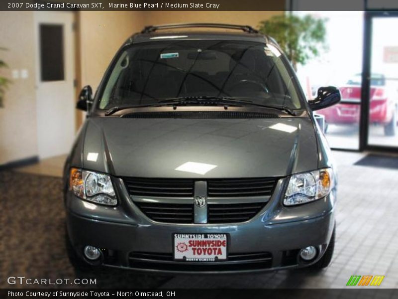 Marine Blue Pearl / Medium Slate Gray 2007 Dodge Grand Caravan SXT