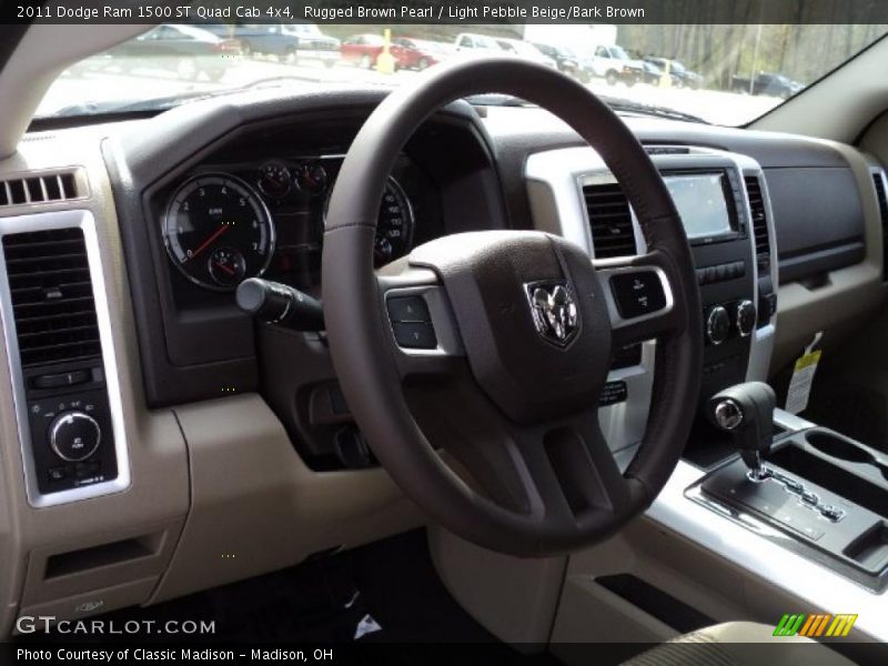 Rugged Brown Pearl / Light Pebble Beige/Bark Brown 2011 Dodge Ram 1500 ST Quad Cab 4x4