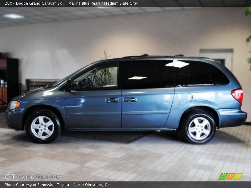 Marine Blue Pearl / Medium Slate Gray 2007 Dodge Grand Caravan SXT
