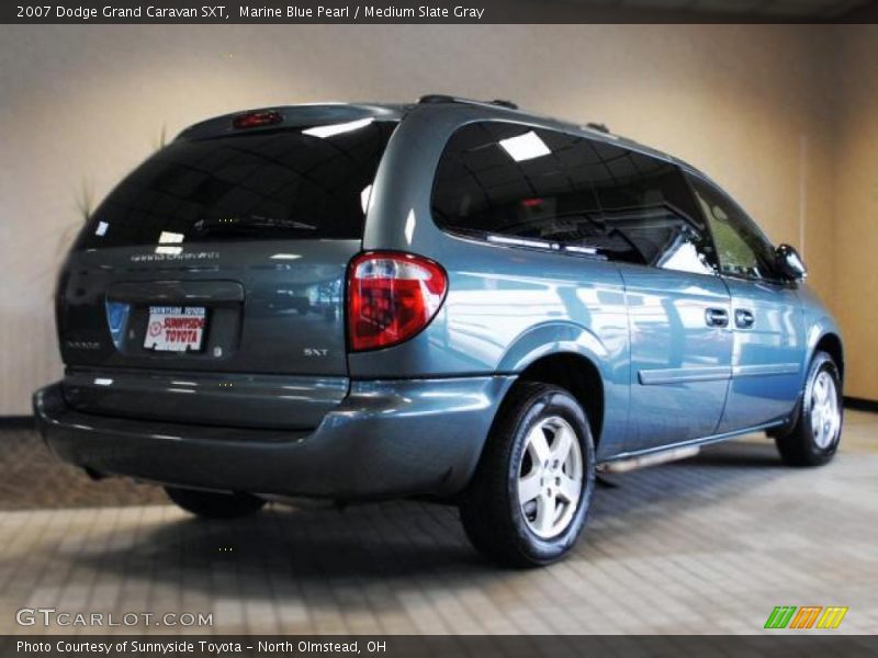 Marine Blue Pearl / Medium Slate Gray 2007 Dodge Grand Caravan SXT