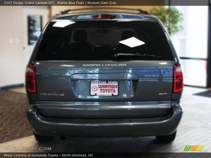 Marine Blue Pearl / Medium Slate Gray 2007 Dodge Grand Caravan SXT