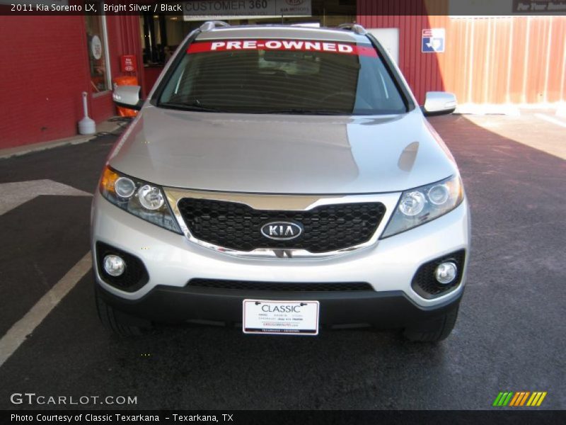 Bright Silver / Black 2011 Kia Sorento LX