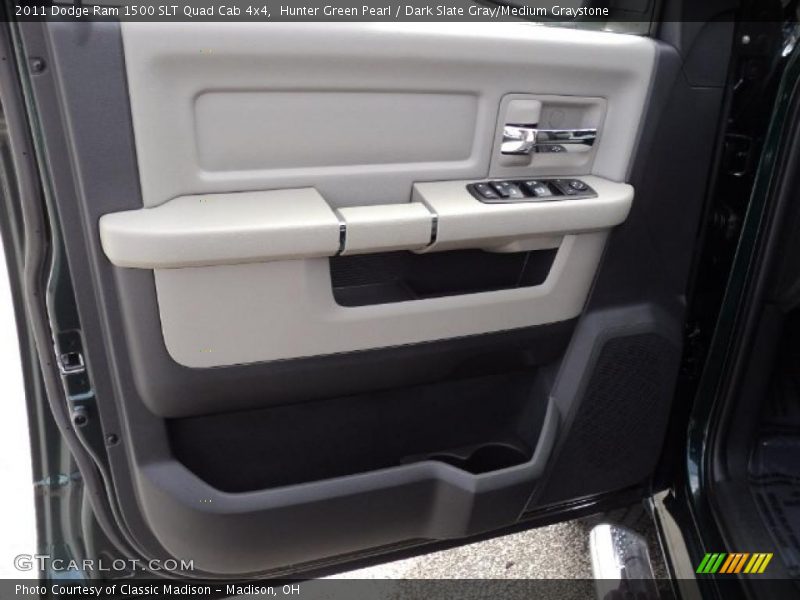 Hunter Green Pearl / Dark Slate Gray/Medium Graystone 2011 Dodge Ram 1500 SLT Quad Cab 4x4