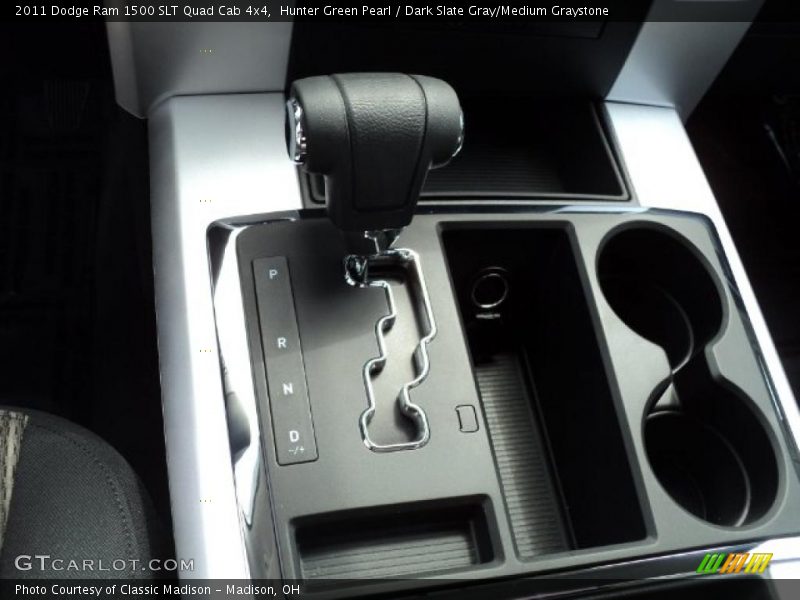 Hunter Green Pearl / Dark Slate Gray/Medium Graystone 2011 Dodge Ram 1500 SLT Quad Cab 4x4