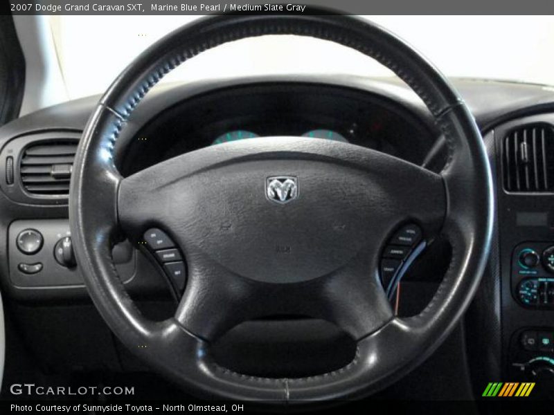 Marine Blue Pearl / Medium Slate Gray 2007 Dodge Grand Caravan SXT