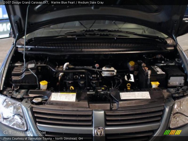 Marine Blue Pearl / Medium Slate Gray 2007 Dodge Grand Caravan SXT