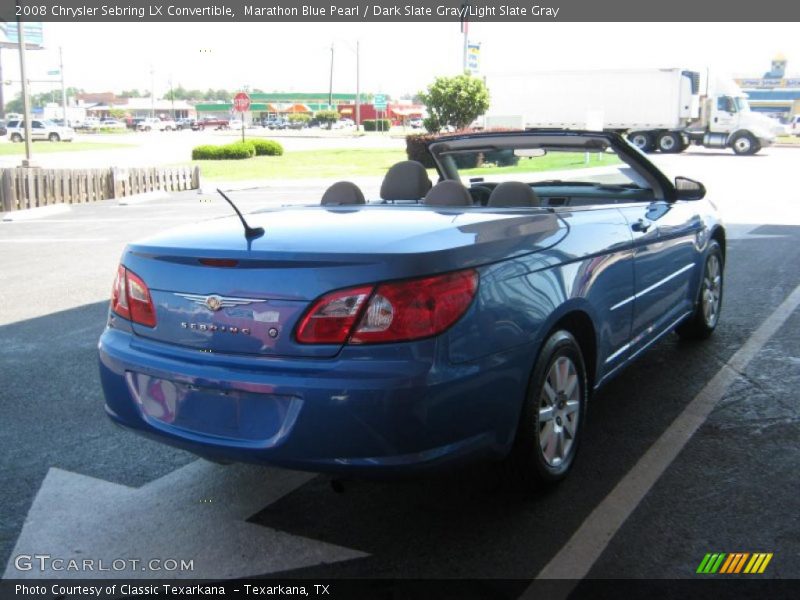 Marathon Blue Pearl / Dark Slate Gray/Light Slate Gray 2008 Chrysler Sebring LX Convertible
