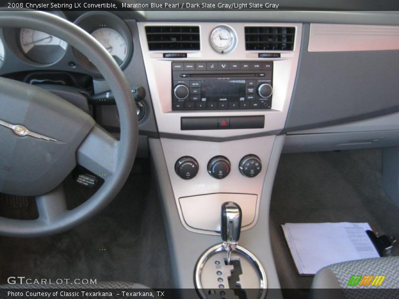 Marathon Blue Pearl / Dark Slate Gray/Light Slate Gray 2008 Chrysler Sebring LX Convertible
