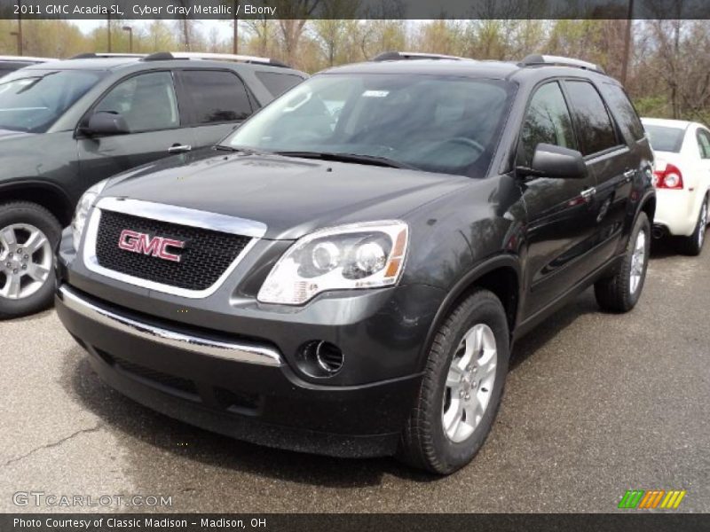 Cyber Gray Metallic / Ebony 2011 GMC Acadia SL