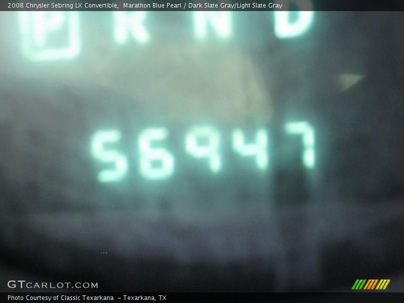 Marathon Blue Pearl / Dark Slate Gray/Light Slate Gray 2008 Chrysler Sebring LX Convertible
