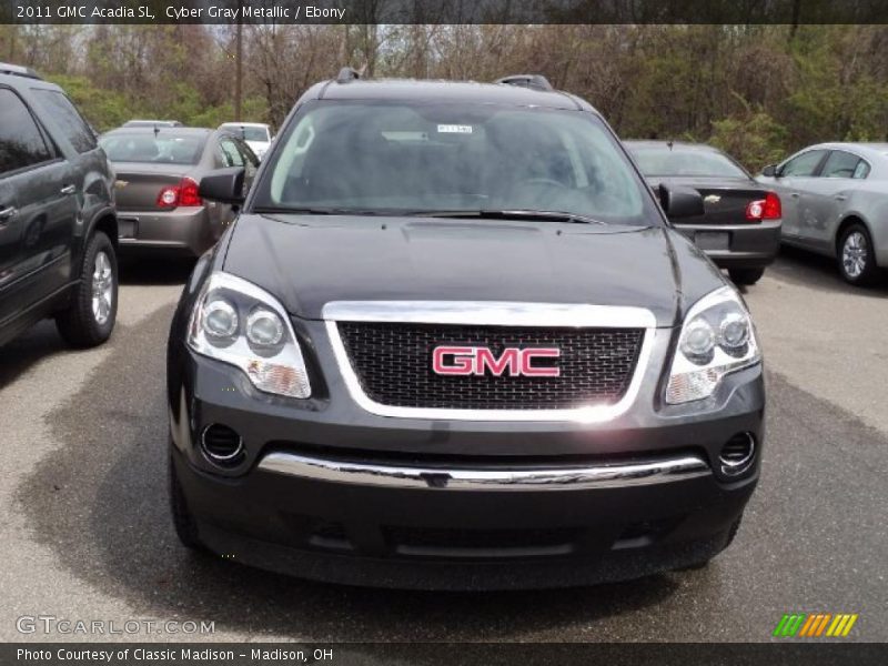 Cyber Gray Metallic / Ebony 2011 GMC Acadia SL