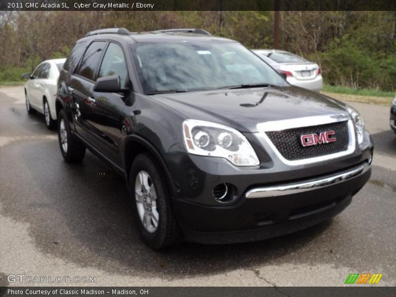 Cyber Gray Metallic / Ebony 2011 GMC Acadia SL