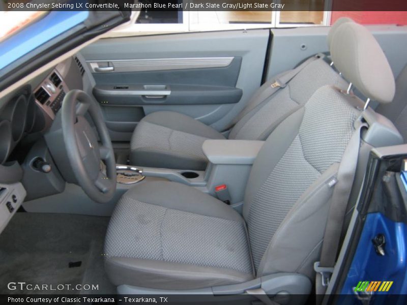 Marathon Blue Pearl / Dark Slate Gray/Light Slate Gray 2008 Chrysler Sebring LX Convertible