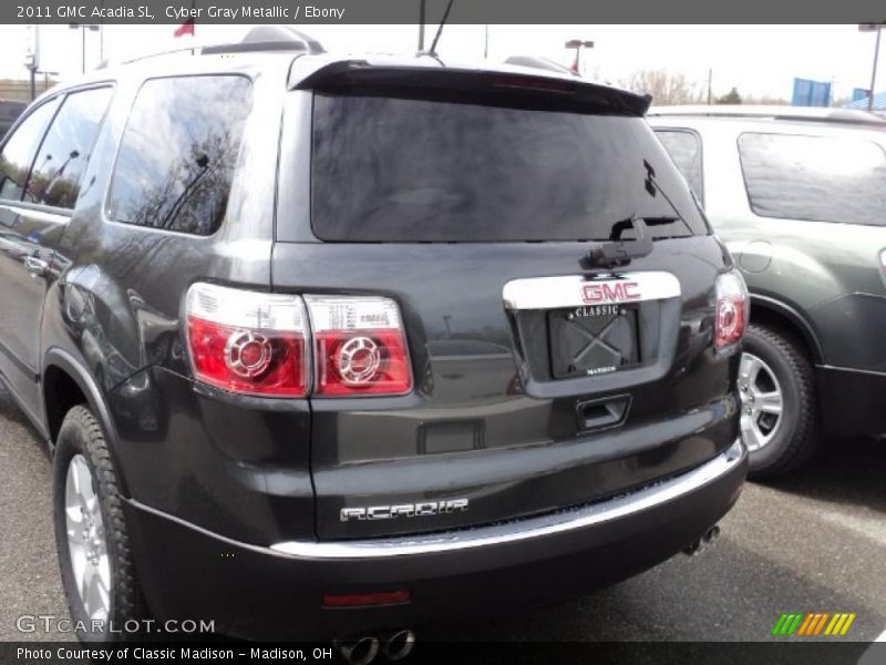 Cyber Gray Metallic / Ebony 2011 GMC Acadia SL