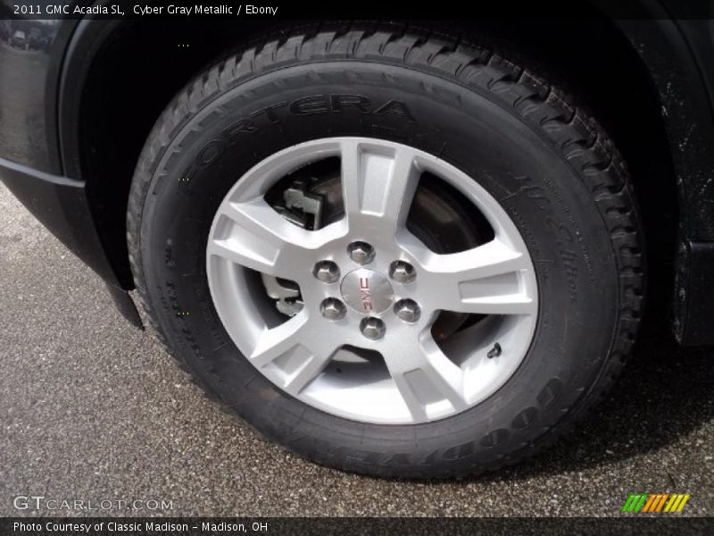 Cyber Gray Metallic / Ebony 2011 GMC Acadia SL