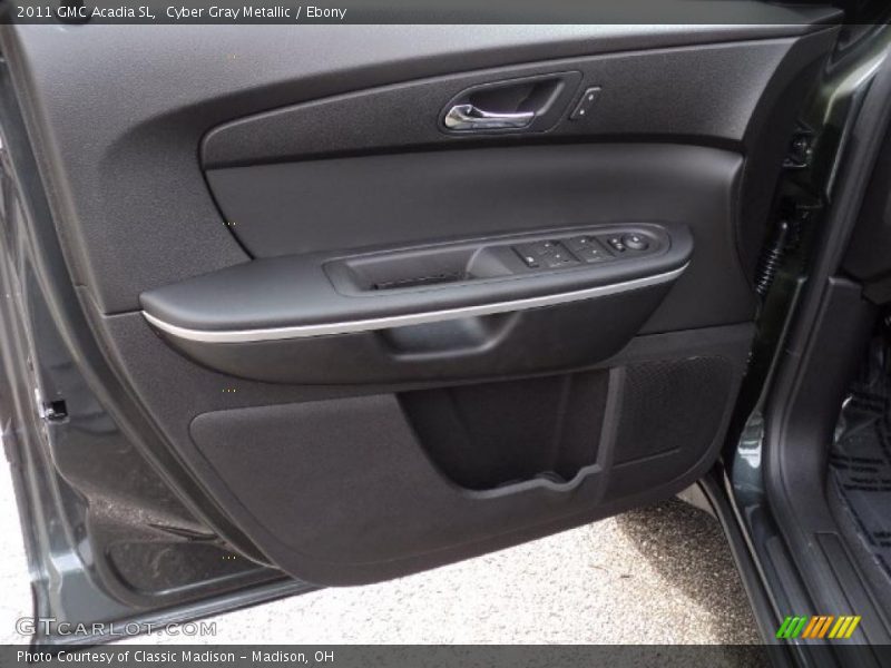 Cyber Gray Metallic / Ebony 2011 GMC Acadia SL