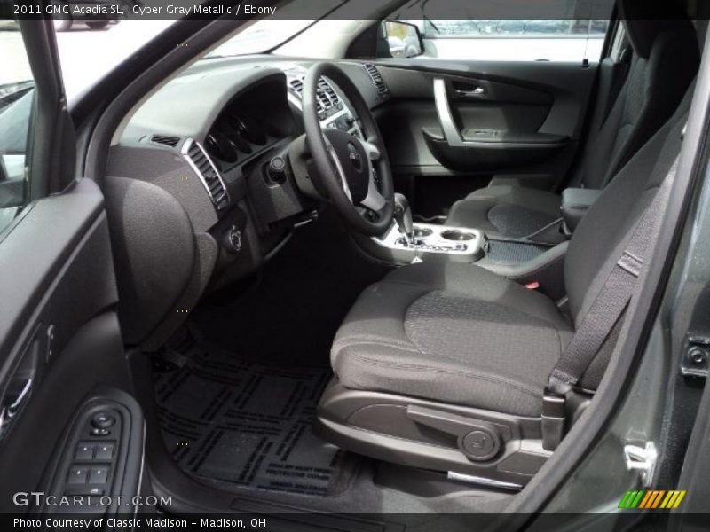 Cyber Gray Metallic / Ebony 2011 GMC Acadia SL