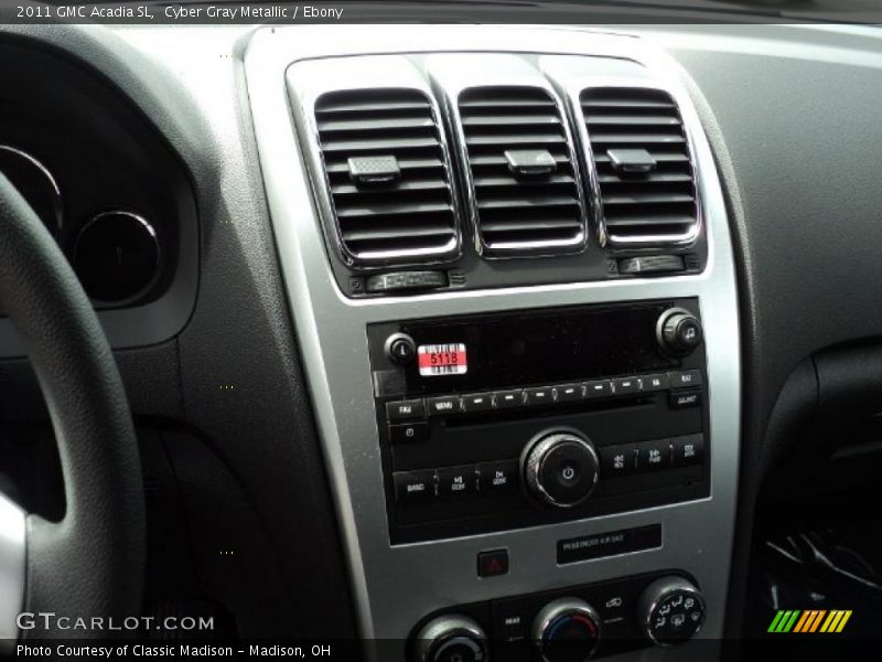 Cyber Gray Metallic / Ebony 2011 GMC Acadia SL