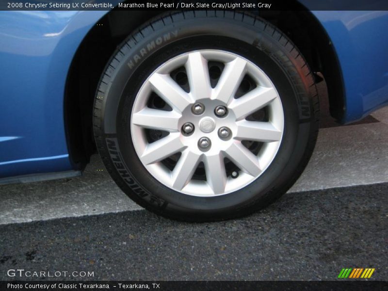 Marathon Blue Pearl / Dark Slate Gray/Light Slate Gray 2008 Chrysler Sebring LX Convertible
